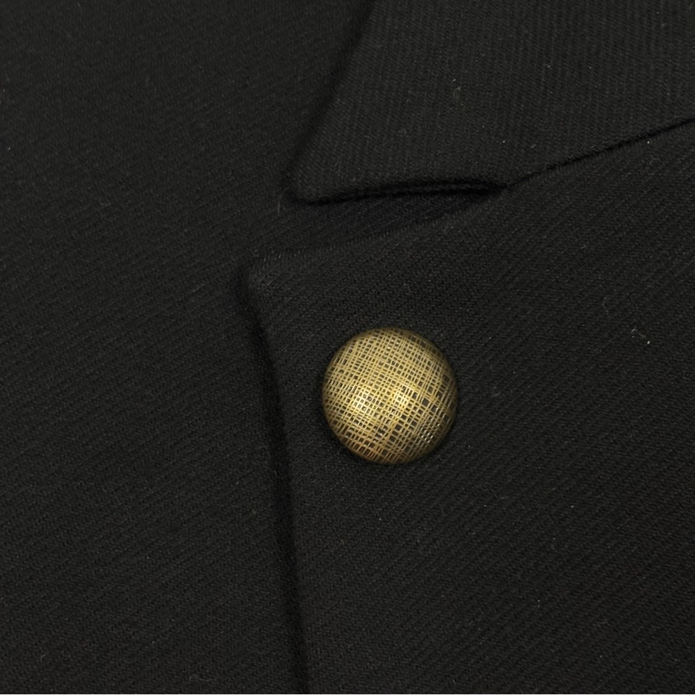Chico’s Double Breasted Black Gold Studded Blazer Jacket Size 1 (Medium/8) - Picture 4 of 5